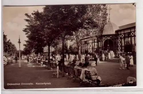 43378 Ak Balte-Bad Zinnowiz Place de concert vers 1930