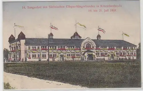 43349 Ak 14. Sangesfest in Kötzschenbroda 1908