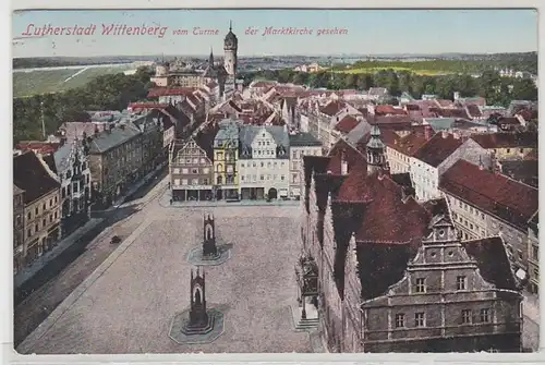 43339 Ak Wittenberg vom Turme der Marktkirche gesehen