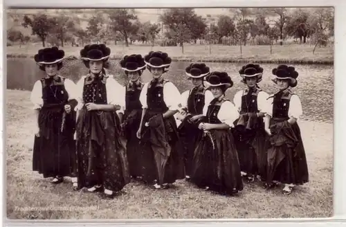 43338 Ak costumes de Gutach fille de la Forêt Noire vers 1920