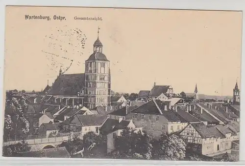 43336 Ak Wartenburg Prusse orientale Vue d'ensemble 1916