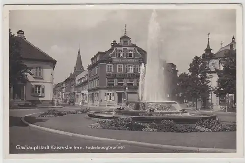 43335 Ak Kaiserslautern Fackelwoogbrunnen 1941