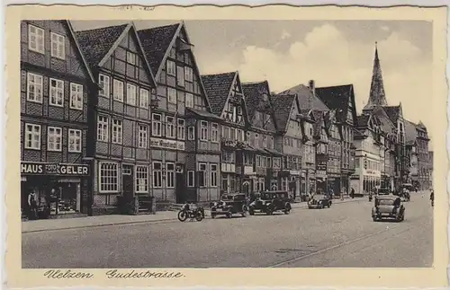 43316 Ak Uelzen Gudestrasse mit Verkehr 1936