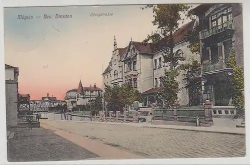 43302 Ak Mügeln Bezirk Dresden Königstrasse 1918