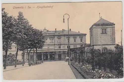 43278 Ak Chemnitz i. Sa. Hauptbahnhof 1915