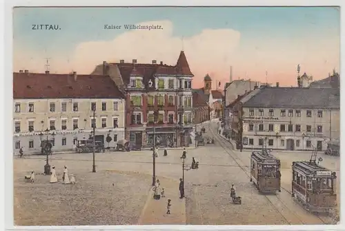 43275 Feldpost Ak Zittau Kaiser Wilhelmsplatz 1917