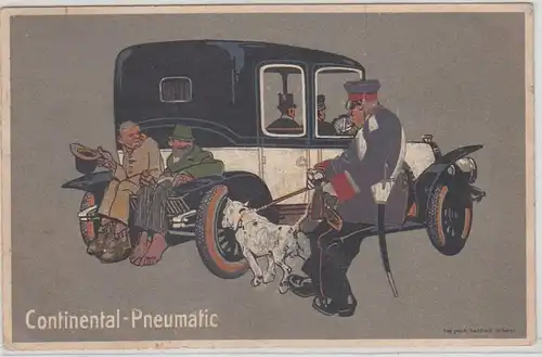 43257 Publicité Ak Continental Pneumatic vers 1910