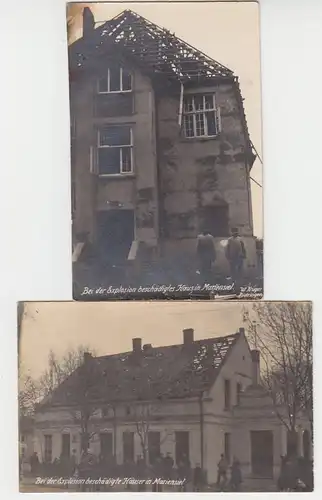 43236/2 Ak Mariensiel maisons après explosion vers 1910