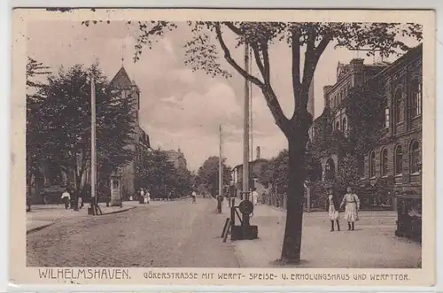 43232 Ak Wilhelmshaven Gökerstraße Werfttor 1913