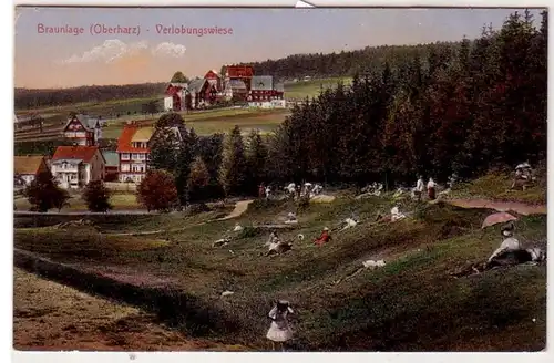 43166 Ak Braunlage (Oberharz) Verlobungswiese 1918