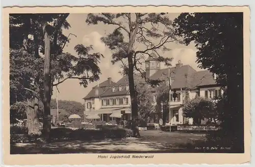 43142 Ak Hotel Jagdschloß Niederwald 1937