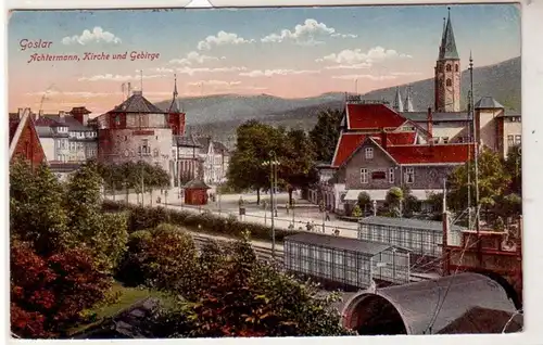 43075 Ak Goslar Achtermann, église et montagne 1921