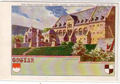 43058 Artiste Ak Goslar Maison Impériale vers 1910