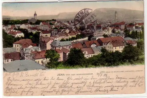 43055 Ak Jena von der Bismarckhöhe 1906
