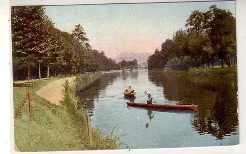 43053 Ak Jena Paradies mit Booten um 1920