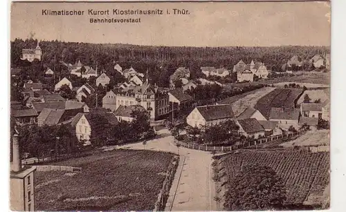 43051 Ak Klosterlausnitz à Thüringe. Gare de banlieue 1921