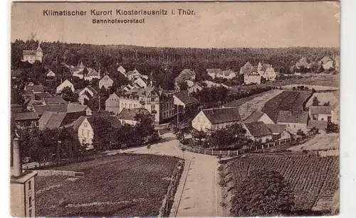 43051 Ak Klosterlausnitz in Thür. Bahnhofsvorstadt 1921