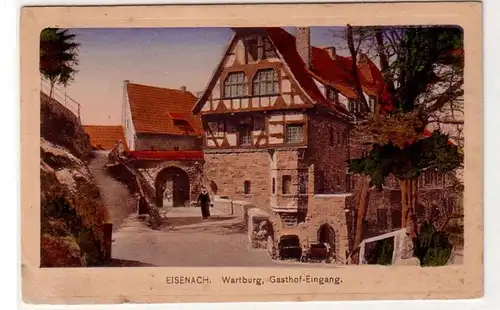 43034 Ak Eisenach Wartburg Gasthof entrée vers 1910