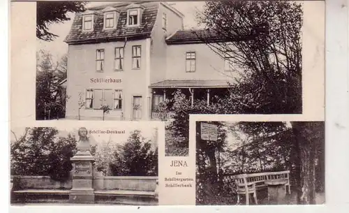 43023 Multi-image Ak Jena dans le jardin Schillergarten vers 1910