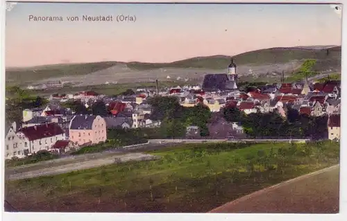 43002 Ak Panorama de Neustadt à Orla vers 1910