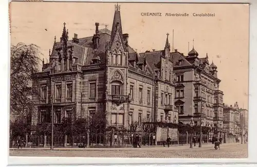 42981 Ak Chemnitz Albertstraße Carolahotel 1921