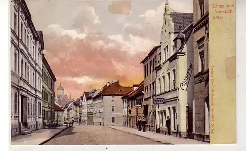 42974 Ak Salutation de la nouvelle ville Orla Vue de rue vers 1910