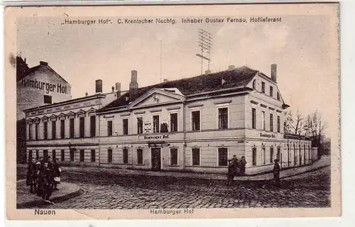 42961 Ak Nauen Gasthof Hamburger Hof 1934