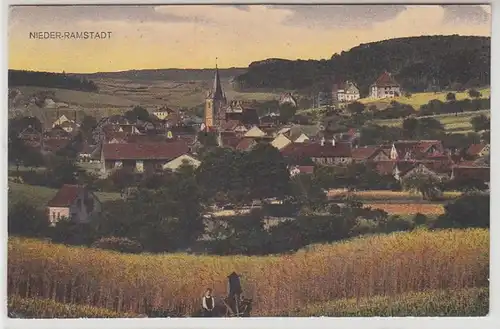 42949 Ak Nieder Ramstadt Vue totale vers 1920