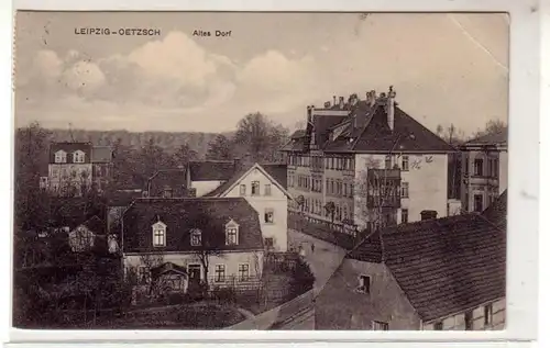 42941 Ak Leipzig Oetzsch altes Dorf 1913