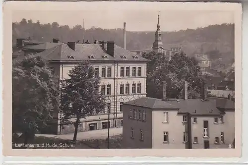 42925 Ak Lunzenau an der Mulde Schule um 1930