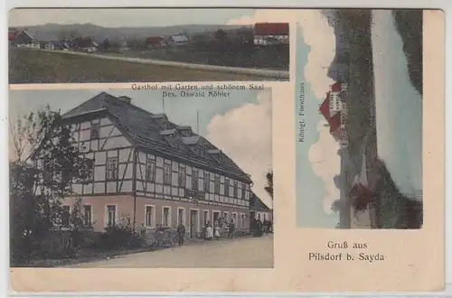 42845 Mehrbild Ak Gruß aus Pilsdorf bei Sayda 1915