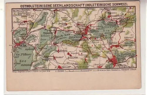 42835 Cartes Ak Paysage des lacs d'Holsteine orientale vers 1910