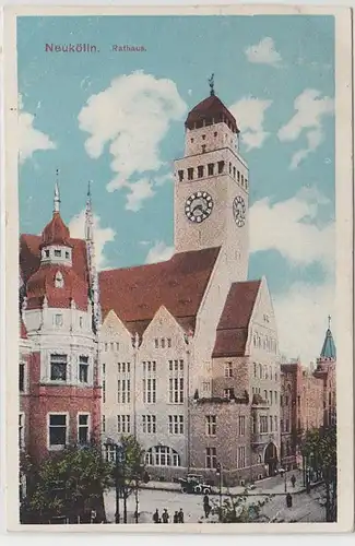 42830 Ak Neukölln Rathaus um 1920
