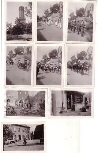 42818/ 9 Foto Geithain Rochlitz Festumzug um 1935