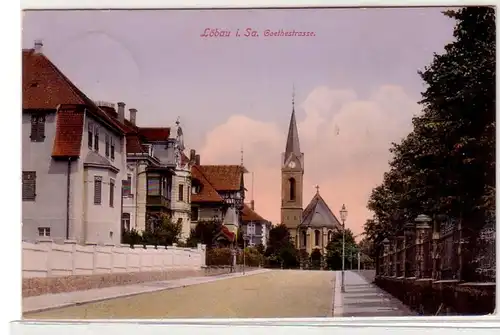 42806 Ak Löbau in Sachsen Goethestrasse 1916