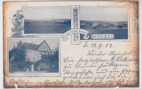 42780 Mehrbild Ak Gruss aus Quohren Gasthof 1903