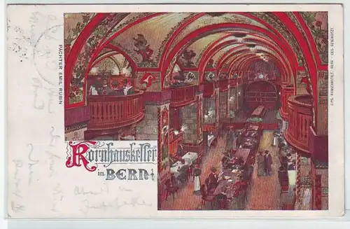 42748 Ak Kornhauskeller à Berne 1902