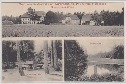 42728 Ak Jägerhaus am Poisenwald bei Rabenau 1915