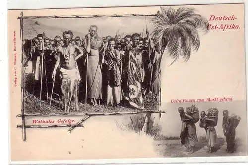 42629 Ak Deutsch Ost Afrika Watuales Gefolge um 1910