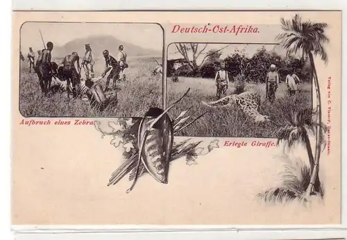 42615 Ak Allemand Est Afrique Scènes de chasse vers 1910