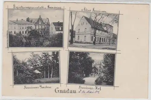 42612 Mehrbild Ak Gnadau altes Seminar 1909