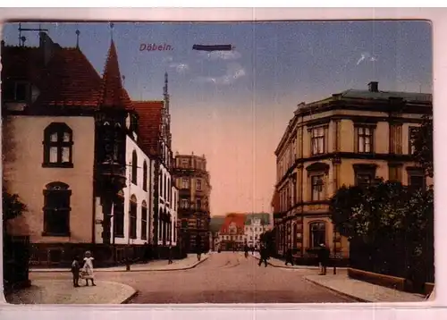 42609 Ak Döbeln in Sachsen Straßenansicht um 1910