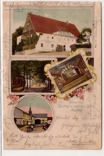 42529 Ak Gasthof zum weissen Stern Etzdorf 1904
