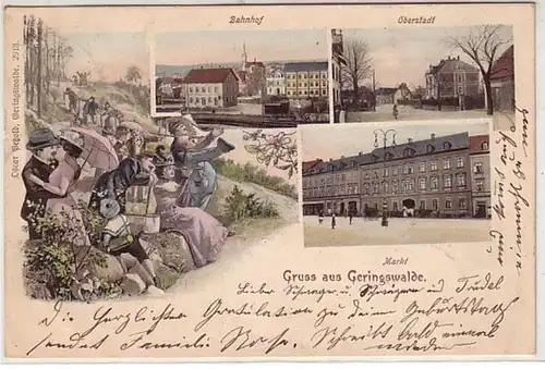 42502 Mehrbild Ak Gruss aus Geringswalde 1902