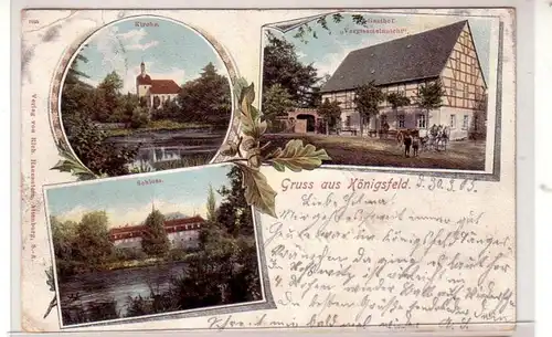 42500 Ak Gruss aus Königsfeld Gasthof usw. 1905