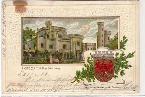 42498 Grage Ak Potsdam Schloss Babelsberg 1902