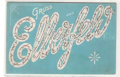 42494 Ak Gruss de Elberfeld 1899