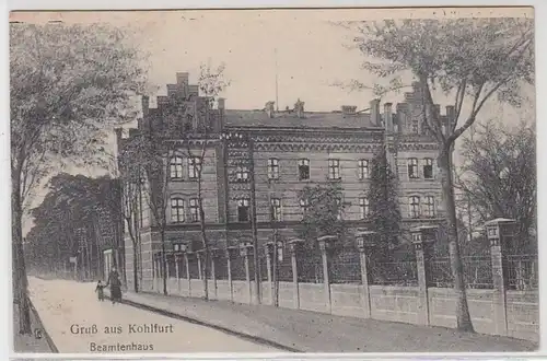 42447 Ak Salutation de Kohlfurt Maison des fonctionnaires 1919