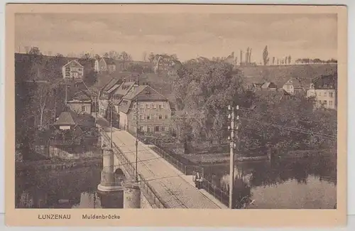 42432 Ak Lunzenau Muldenbrücke um 1930