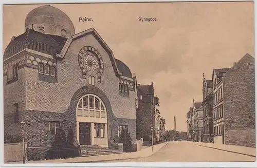 42427 Ak Peine Synagoge um 1930